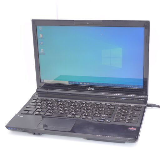 中古良品 爆速SSD 15インチ ノートパソコン 富士通 AH40/J AMD 4GB DVDRW 無線 Bluetooth カメラ Windows10 Office 即使用可
