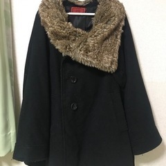 【取引中】襟がカワイイ♪somari 2wayハーフコート 黒 ...