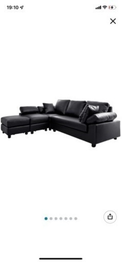 【お取引様決定】最大5人座れるレザーソファー  使用回数少なめ