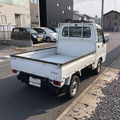 総額9.9万円★車検R5年11月★格安AC付軽トラ★平成15年式 スバル サンバートラック 4WD TB(TT2) 12.9万キロ 車検令和5年11月 ホワイトの画像