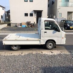 総額9.9万円★車検R5年11月★格安AC付軽トラ★平成15年式 スバル サンバートラック 4WD TB(TT2) 12.9万キロ 車検令和5年11月 ホワイトの画像