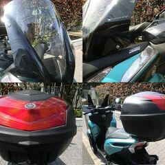 ★普通免許仕様トリシティ125ABS ワイドトレッド「6314km」現行SEC1J 純正op多数 ゆるキャン△リンちゃんカラー★東京/大田区【下取OK】の画像
