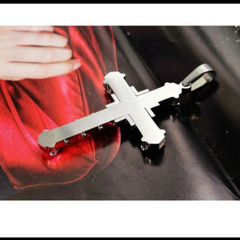 j←←←m17  金-クロス 十字架 ネックレス メンズ チェーン ヨーロッパ レトロ ヴィンテージ メンズ アクセサリー オシャレ ファッション 1の画像