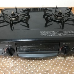 ガスコンロ(リンナイ製)　ガスホース・乾電池付き