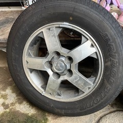 バリ山 175/80R15 三菱純正ブリヂストン DUELER ...