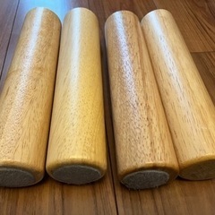 無印良品 木製脚・26cm/ナチュラル 4本組 の画像