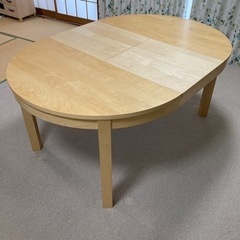 【受付終了】IKEA BJURSTA 2way ダイニングテーブ...