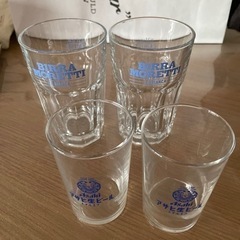 未使用グラス　2種４個