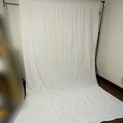 撮影用　背景　スクリーンと骨組みのセット　汚れあり