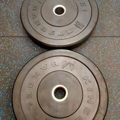 バンパープレート　kinsei 20kg バーベルプレート　クロ...
