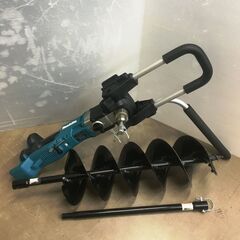 マキタ 充電式アースオーガ DG460D 中古品 ビット　延長バ...