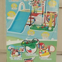 ディズニーのジャングルジム☆すべり台☆ボール遊び