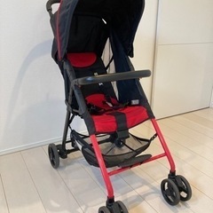 ココロンセカンド　ベビーカー　赤　中古品