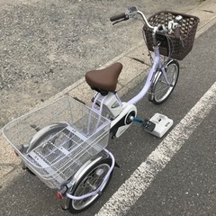 電動三輪アシスト自転車PanasonicかろやかライフEB (春風) 白井