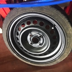 15インチ　6J 100 タイヤ付　165/50r15の画像