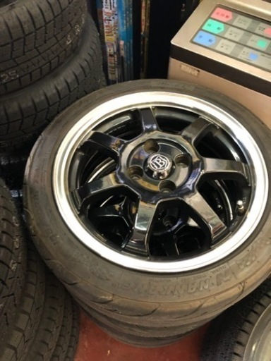 15インチ　6J ＋38 100 165/50r15 21年製タイヤ付