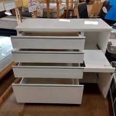 ニトリ　レジュ―ム１２０－２ＱＨ　キッチンカウンター　白　【愛品倶楽部柏店】の画像