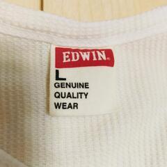 EDWINタンクトップホワイト　メンズLの画像