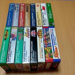 スーパーファミコンソフト　レアな美品まとめ売り19本　箱+説明書付の画像