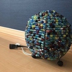 【💡値下げ🪔9/17更新💡】【美品】ビーズランプシェード&電球ソケット　セット★の画像