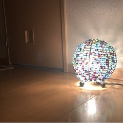 【💡値下げ🪔9/17更新💡】【美品】ビーズランプシェード&電球ソケット　セット★の画像