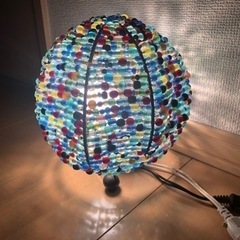 【💡値下げ🪔9/17更新💡】【美品】ビーズランプシェード&電球ソ...