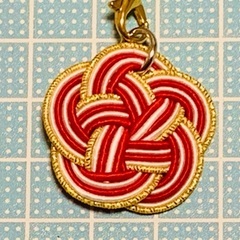 2way 水引ストラップ&ペンダントトップ③ ＊ハンドメイド＊の画像