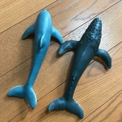 クジラとイルカ 置物 おもちゃの画像