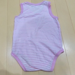 80cm 肌着 ロンパース肌着 前開き 女の子　夏服の画像
