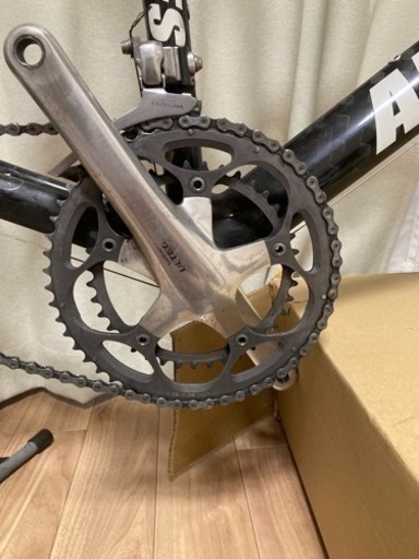 アンタレスフルカーボンロードバイク10速6600アルテグラ《中古・ジャンク扱い　ホイール なし　スプロケあり》