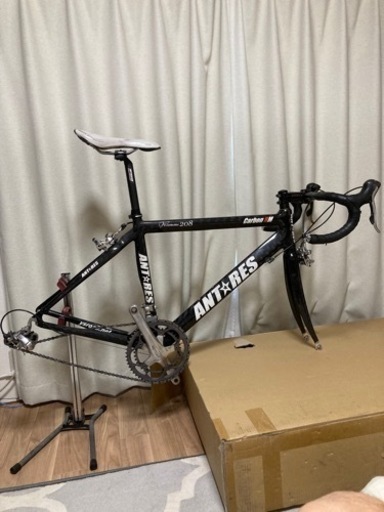アンタレスフルカーボンロードバイク10速6600アルテグラ《中古・ジャンク扱い　ホイール なし　スプロケあり》
