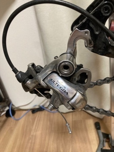 アンタレスフルカーボンロードバイク10速6600アルテグラ《中古・ジャンク扱い　ホイール なし　スプロケあり》