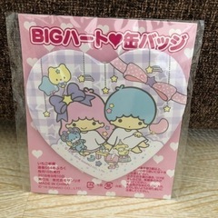 キキララ　ミニファイル＆BIG缶バッジ　2点セットの画像