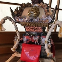超リアル神輿黒崎風白木屋台完成品の画像