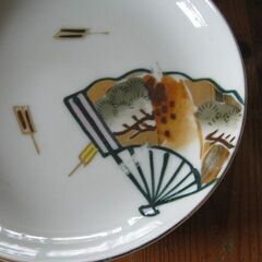 昔（昭和初期？）の絵皿４枚セット☆長期倉庫保管品・リトルアンティーク品の画像