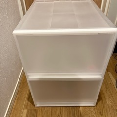 無印良品　ＰＰ収納ケース引出式　2個