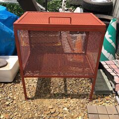 J0643 ゴミステーション 屋外用ゴミ箱 スチール製 