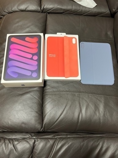 iPad mini6 simフリー　セルラー　256gb純正カバーと未使用カバー付