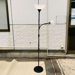 JM15557)IKEA フロアスタンドライト ブラック 中古品...