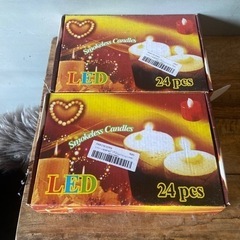 LEDキャンドルライト24個入り×2の画像