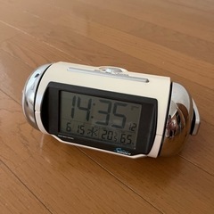 スーパーライデン(強力目覚まし)ソーラー時計/温湿度計付き