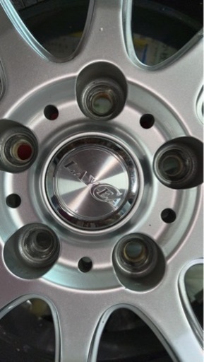 ホイールタイヤ付き 4本セット(レイシア ５穴 15インチ)