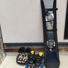 SALOMONスノーボード一式 148cm kissmarkステ...