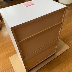 チェスト白　5段　幅60×高さ90×奥行39 cm  その他多数ありの画像