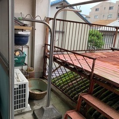 差し上げます！物干し台&竿　