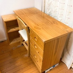 6月末まで　システムベッド　ベッドのみ　(お揃いの学習デスク、チェスト、本棚　椅子は別出品中)の画像