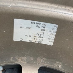 workホイール　2本　PCD114.3、 5穴の画像