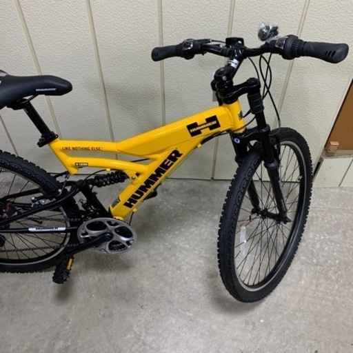 未使用！HUMMER(ハマー) イエロー  DH2618-E マウンテンバイク  フルサスペンション 26インチ
