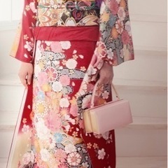 王道赤色振袖込み込みセット！の画像