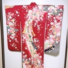 王道赤色振袖込み込みセット！の画像